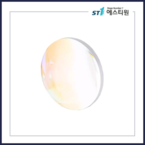 단파 적외선 반사방지 C코팅 평면 볼록 렌즈 [SGLA11 / 직경 25•25.4mm / 파장 1050-1700nm]