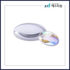 석영 • 양면 볼록 렌즈 • 단파 적외선 SWIR 코팅 - [SGLH22 / 직경 25.4 / 파장 1000~1650nm]