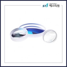 석영 (자외선 겸용) · 평면 오목 렌즈 [SGLH13 / 12.7•25.4mm / 무코팅]